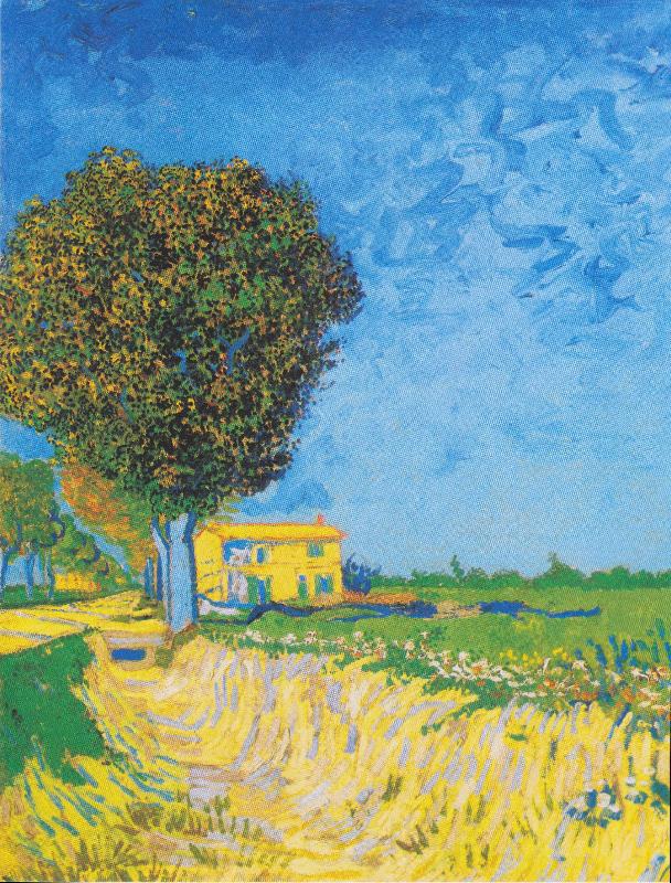 Vincent Van Gogh A Lane near Arles Norge oil painting art